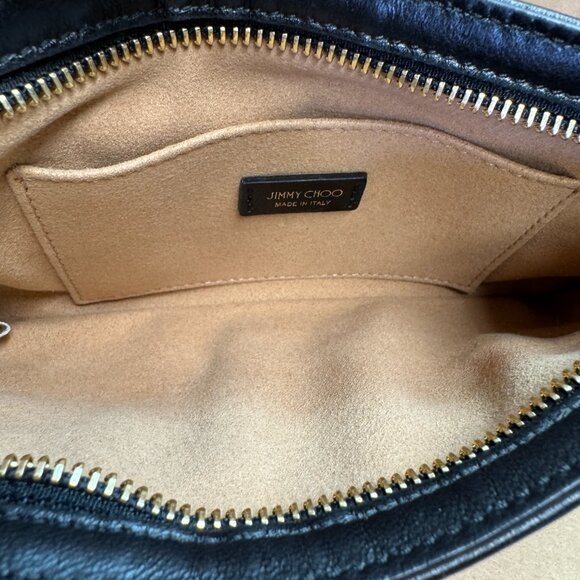 Jimmy Choo Avenue Slim Shoulder Bag - Black - New With Defects - Picture 9 of 12